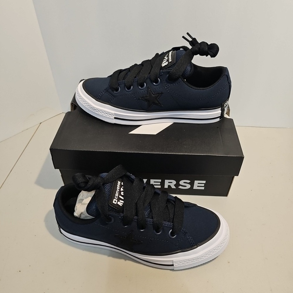 Converse One Star Puff Low-Top Sneaker Navy/Black/White Mens 5 Women's 6.5 - Picture 2 of 8